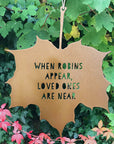A Blackbird Sang - Leaf Quote