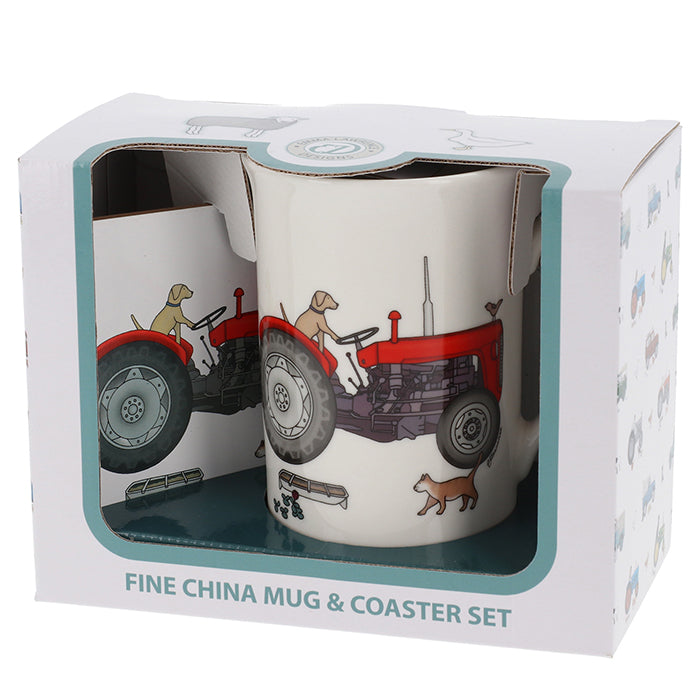 Tractor Mug &amp; Coaster
